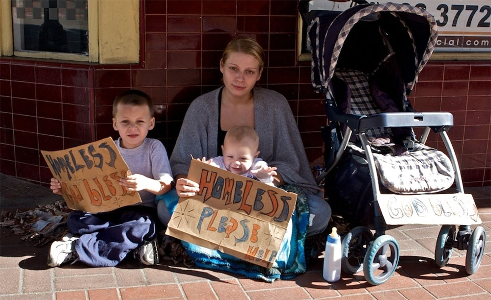 Homeless Family